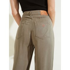 Naiste Guess Eco High-Rise Straight Leg khaki värvi püksid цена и информация | Женские брюки | kaup24.ee