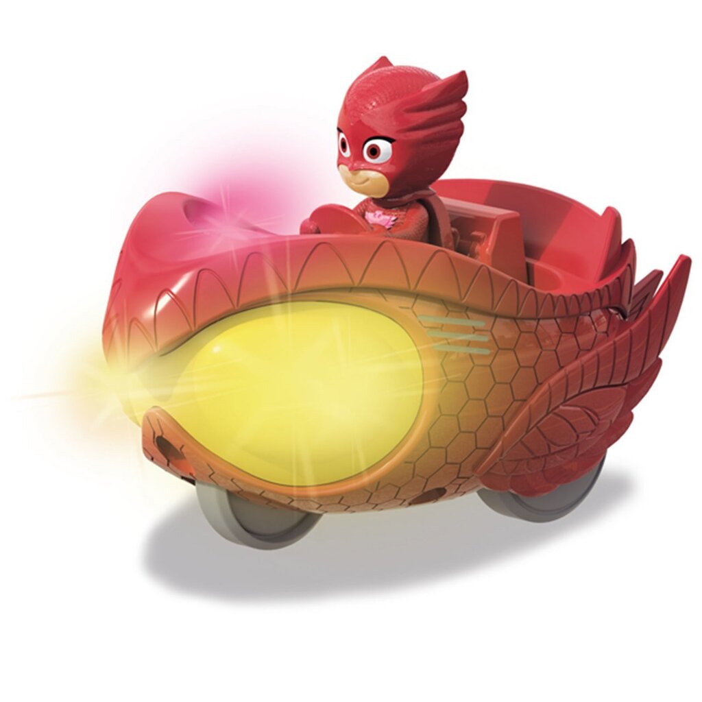 Kujuke ja Mission Racer Owlette auto koos helide ja tuledega (PJ Masks) hind ja info | Poiste mänguasjad | kaup24.ee