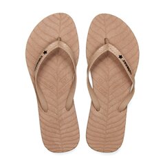 Cubanas Nature beež naiste flip flops цена и информация | Шлепанцы, тапочки для женщин | kaup24.ee