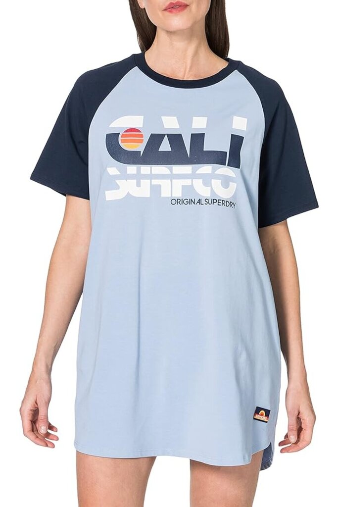 Naiste Superdry Cali Surf T-särk puuvillane kleit цена и информация | Kleidid | kaup24.ee