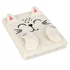 Plush märkmik Starpak Plush A5 White Kitten 502129 цена и информация | Тетради и бумажные товары | kaup24.ee