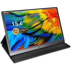 M MEMTEQ kaasaskantav monitor 15,6“ - 1080P FHD IPS ekraan, HDMI ja Type-C ühendusega hind ja info | Monitorid | kaup24.ee