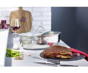 Fissler Edelstahl Bräter 38 cm pann, roostevaba teras, ovaalne (8,8 L - Ø 38 cm) цена и информация | Pannid | kaup24.ee