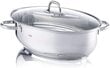 Fissler Edelstahl Bräter 38 cm pann, roostevaba teras, ovaalne (8,8 L - Ø 38 cm) hind ja info | Pannid | kaup24.ee