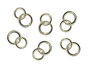 Золотого цвета кольца для салфеток 15 мм (1 упак/ 25 шт) цена и информация | Праздничные декорации | kaup24.ee