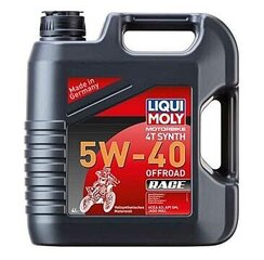 LIQUI MOLY Motorbike 4T Synth 5W40 Offroad Race 4L цена и информация | Моторные масла | kaup24.ee