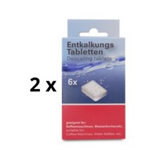 Puhastustabletid lubjasadestustele, 6 tk pakis 2 tk hind ja info | Kohvimasinate lisatarvikud | kaup24.ee