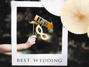 Selfie raam Best Wedding 50 x 59,5 cm hind ja info | Peokaunistused | kaup24.ee
