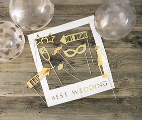 Selfie raam Best Wedding 50 x 59,5 cm (1 karp/ 50 pakki) hind ja info | Peokaunistused | kaup24.ee