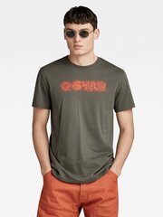 T-särk G-STAR Distressed Logo Grey D24363 C506 1260 560023450 hind ja info | Meeste T-särgid | kaup24.ee