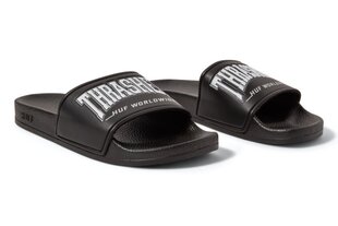 HUF x Thrasher unisex flip-flopid mustad hind ja info | Meeste plätud, sussid | kaup24.ee