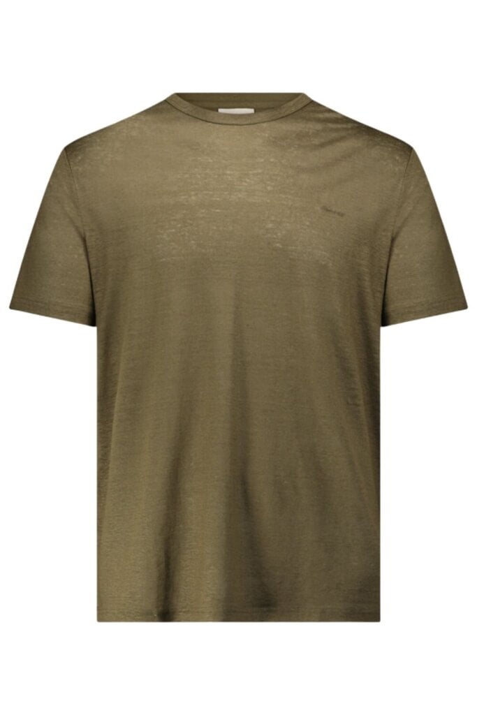 Meeste Gant Linen Ss T-särk linane khaki värvi T-särk цена и информация | Meeste T-särgid | kaup24.ee