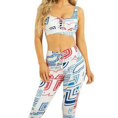 Naiste Guess Eco Multi Agatha Acitve sportlik crop top цена и информация | Бюстгальтеры | kaup24.ee