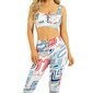 Naiste Guess Eco Multi Agatha Acitve sportlik crop top цена и информация | Rinnahoidjad | kaup24.ee