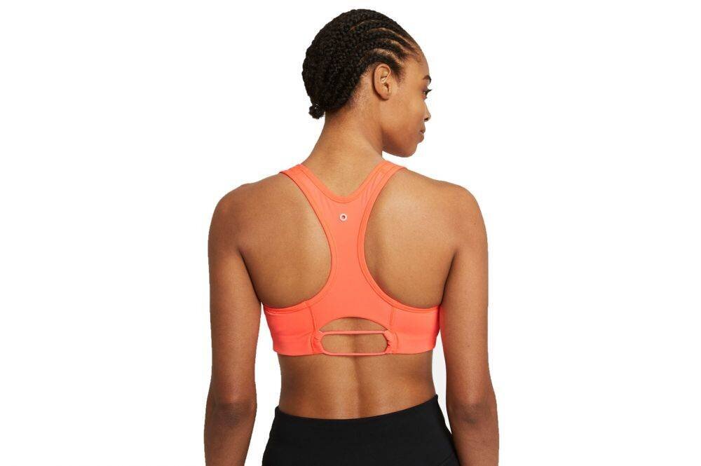 Nike Dri-Fit Swoosh Medium-Support spordirinnahoidja naistele цена и информация | Rinnahoidjad | kaup24.ee