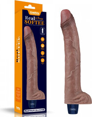 Lovetoy 11" TÕELINE PEHME VIBRATIV DILDO hind ja info | Vibraatorid | kaup24.ee