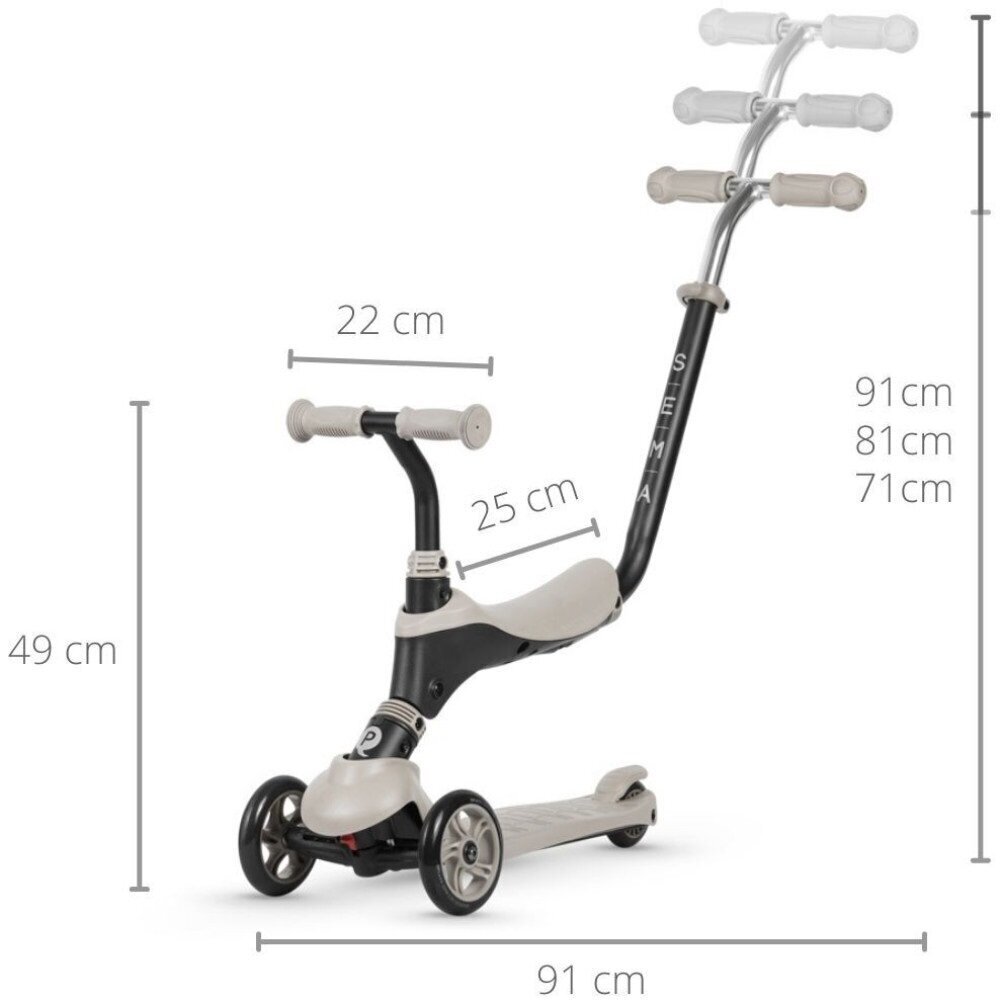 Kolmerattaline roller Qplay Sema 5 in 1 hind ja info | Tõukerattad | kaup24.ee