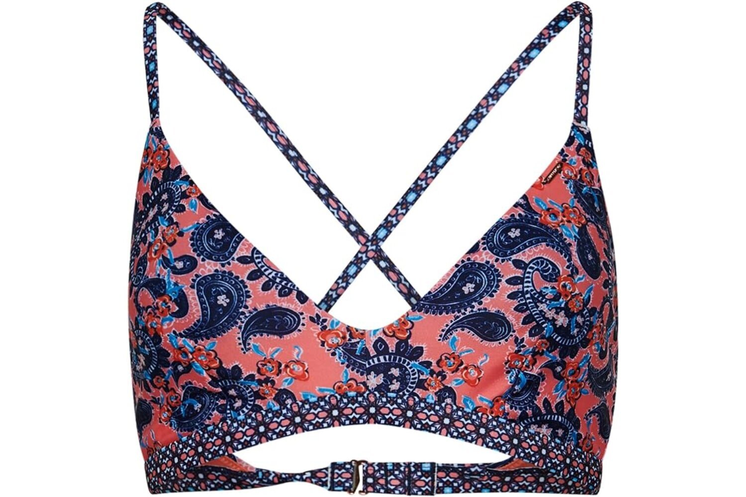 Superdry Vintage Surf Tri Bikini Top mustriga цена и информация | Snorgeldamise komplektid | kaup24.ee