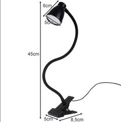 Настольная лампа с зажимом - черный, Изоксис 19454 цена и информация | Настольные лампы | kaup24.ee