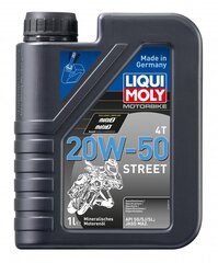 LIQUI MOLY Motorbike 4T 20W50 Street 1L цена и информация | Моторные масла | kaup24.ee