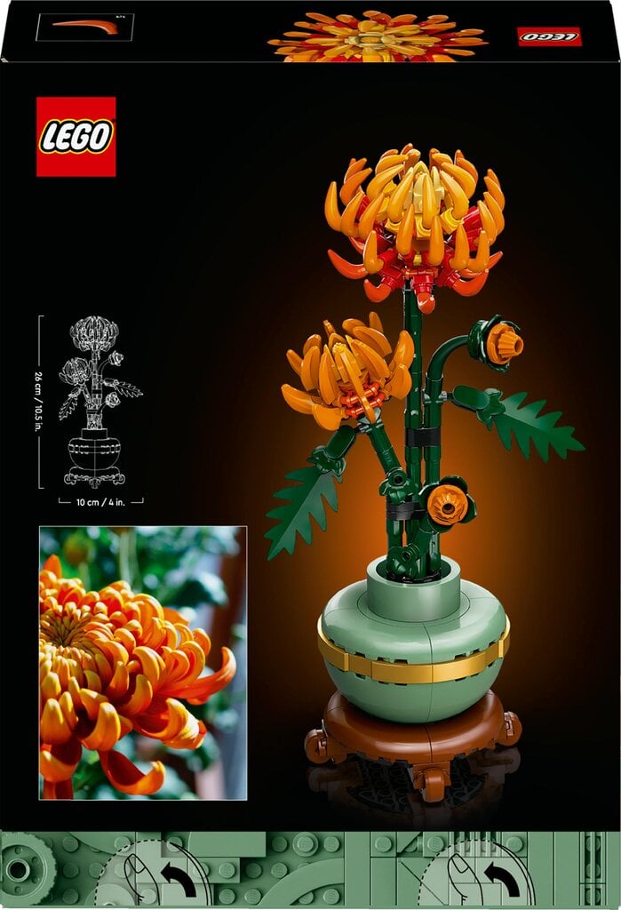 10368 Lego® Botanical Collection Chrizantema, 278 o. hind ja info | Klotsid ja konstruktorid | kaup24.ee