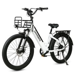 Elektriline linnaratas Samebike RS-A01 Fat Tire, 26", valge hind ja info | Elektrirattad | kaup24.ee