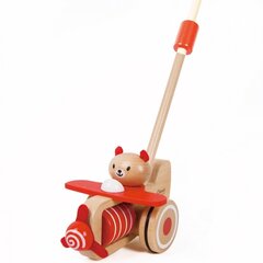 Puidust lükatav Teddy Bear Classic World hind ja info | Imikute mänguasjad | kaup24.ee