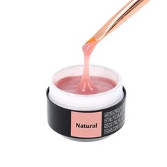 Строительный гель Solid Sincero Salon, Natural, 15 мл цена и информация | Лаки для ногтей, укрепители для ногтей | kaup24.ee