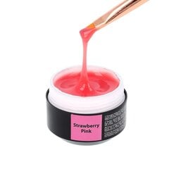 Строительный гель Color Sincero Salon, Strawberry Pink, 15 мл цена и информация | Лаки для ногтей, укрепители для ногтей | kaup24.ee