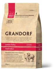 Grandorf kuivtoit täiskasvanud kodukassidele lambaliha ja kalkuniga, 8kg hind ja info | Kuivtoit kassidele | kaup24.ee