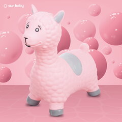 Hüppeloom Jumpy Alpaka koos pumbaga, roosa Sun Baby hind ja info | Tüdrukute mänguasjad | kaup24.ee