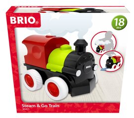 BRIO поезд Steam & Go цена и информация | Развивающий мелкую моторику - кинетический песок KeyCraft NV215 (80 г) детям от 3+ лет, бежевый | kaup24.ee