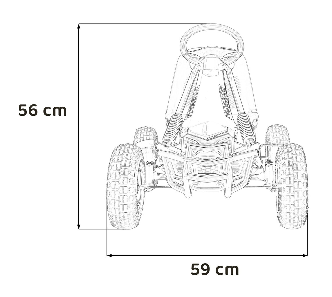 Kart Gokart, roosa цена и информация | Poiste mänguasjad | kaup24.ee