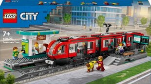 60423 Lego® City Center Linna tramm ja trammipeatus, 811 o. hind ja info | Klotsid ja konstruktorid | kaup24.ee