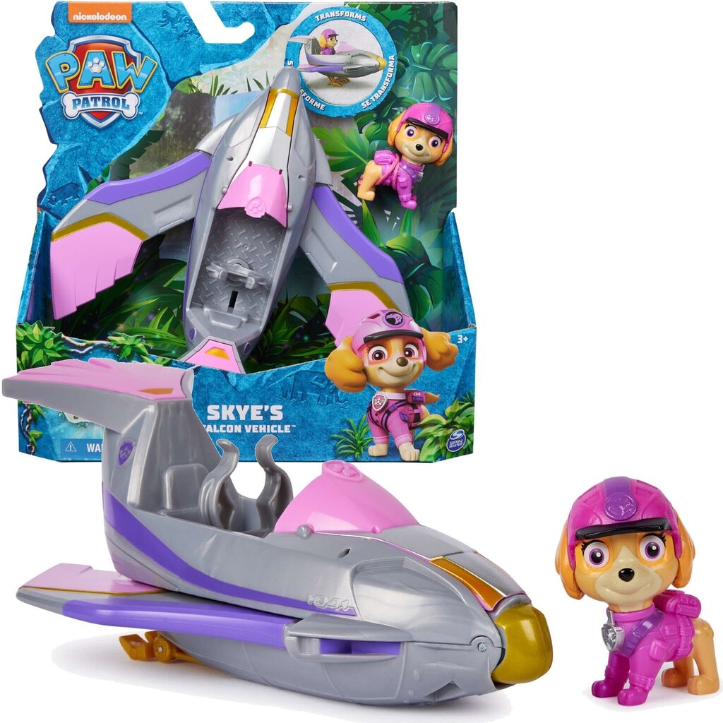 Paw Patrol Jungle Pups Skye Spin Master mängulennuk ja figuurikomplekt hind ja info | Poiste mänguasjad | kaup24.ee