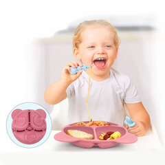 Силиконовый набор для самостоятельного питания детей, 8 частей, частый цена и информация | Детская посуда, контейнеры для молока и еды | kaup24.ee