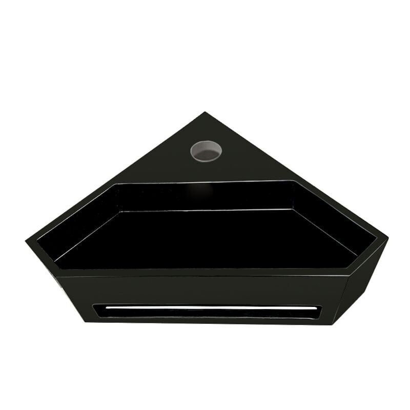 Nurgavalamu Julia Solid Surface 35x35x16 cm mattmust цена и информация | Kraanikausid, valamud | kaup24.ee