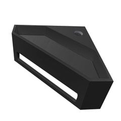 Угловой умывальник Julia Solid Surface 35x35x16 см матовый черный цена и информация | Раковины | kaup24.ee