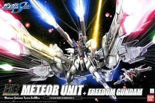 Собираемая модель Bandai HG 1/144 Meteor Unit + Freedom Gundam цена и информация | Конструкторы и кубики | kaup24.ee
