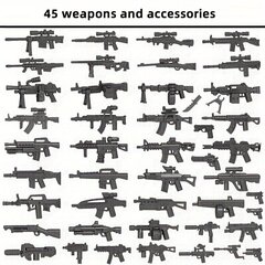 Miniatuursed mängurelvad, 45 tk hind ja info | Poiste mänguasjad | kaup24.ee