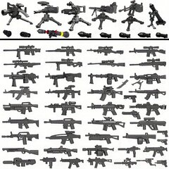 Miniatuursed mängurelvad, 45 tk hind ja info | Poiste mänguasjad | kaup24.ee