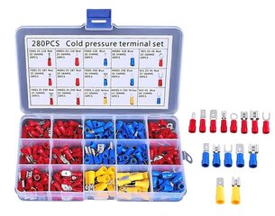 Elektrikaablite komplekt, 280 tk. цена и информация | Механические инструменты | kaup24.ee