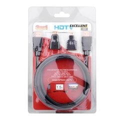 Hdmi pistikute komplekt 3in1 цена и информация | Адаптеры и USB-hub | kaup24.ee