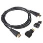 Hdmi pistikute komplekt 3in1 hind ja info | USB jagajad, adapterid | kaup24.ee