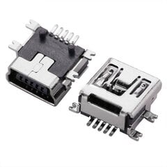 Joodetud pesa mini usb SMD 5 Pin цена и информация | Адаптеры и USB-hub | kaup24.ee
