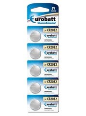 Aku CR2032 3V Lithium Eurobatt цена и информация | Батарейки | kaup24.ee