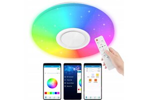 RGB LED laelamp Värviline Bluetooth kõlar 60w + Kaugjuhtimispuldi Smart rakendus hind ja info | Laelambid | kaup24.ee