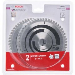 Пильный диск Bosch, 190 мм цена и информация | Пилы, циркулярные станки | kaup24.ee