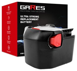 Аккумулятор Gares, 12V 2Ah, AEG, B1215R цена и информация | Шуруповерты, дрели | kaup24.ee