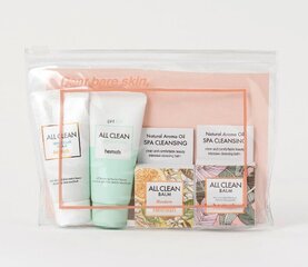 HEIMISH - All Clean Mini Kit, 4 tk. - reisiminiatuuride komplekt цена и информация | Массажеры для лица, инструменты для чистки лица | kaup24.ee